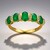 Bague en or et Emeraude de Zambie AAA (CIRARI)