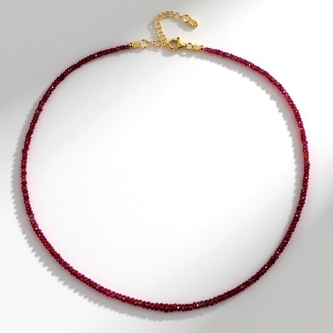 Collana in argento con Rubino del Madagascar