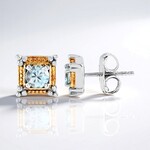 Orecchini in argento con Zircone Ratanakiri (Dallas Prince Designs)