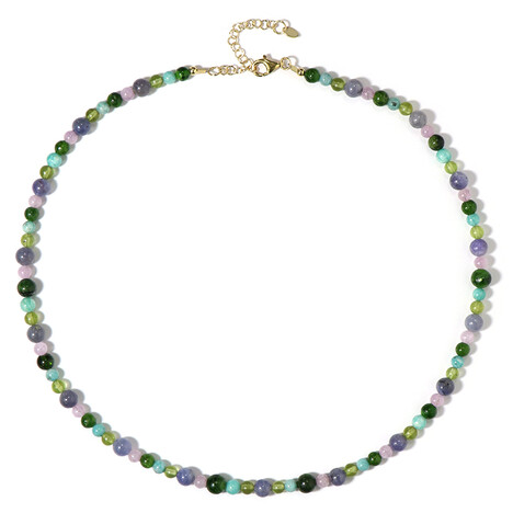 Edelstein-Silberhalskette