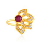 Bague en argent et Rubis de Madagascar (de Melo Essence)