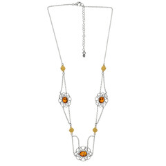 Collier en argent et Ambre baltique