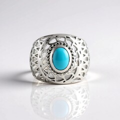 Anello in argento con Turchese