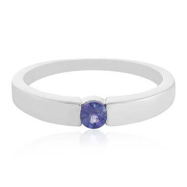 Zilveren ring met een tanzaniet