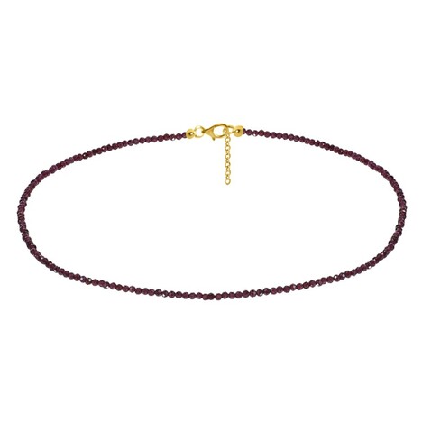 Collar en plata con Granate de la India