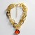Collana in acciaio inossidabile con Ambra Baltica (dagen)