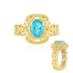 Anillo en plata con Topacio de Paraíba (Gems en Vogue)