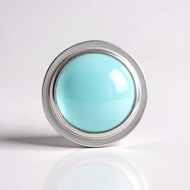 Ciondolo in argento con Calcedonio Acqua (MONOSONO COLLECTION)