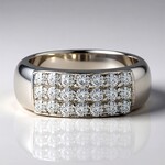 Anello in argento con Topazio Bianco