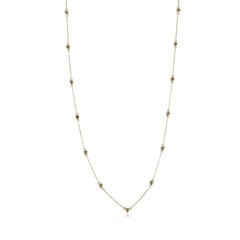 Collana in oro con Diamante Champagne I2 (de Melo)