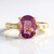 Anello in argento con Fluorite Rosa