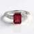 Anello in argento con Rubino Bemainty