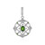 Russian Diopside Silver Pendant
