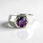 Anello in argento con Ametista del Marocco (de Melo)