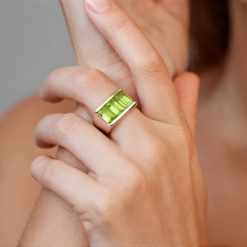 Jilin-Peridot-Silberring (Pallanova)