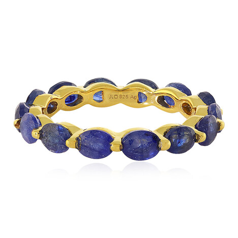 Anello in argento con Zaffiro Blu del Madagascar