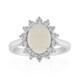 Anello in argento con Opale Bianco