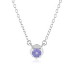 Collier en argent et Tanzanite (de Melo)