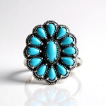 Anello in argento con Turchese Sleeping Beauty (Desert Chic)