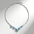 Collana in argento con Larimar