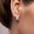 Boucles d'oreilles en argent et Zircon (de Melo Essence)
