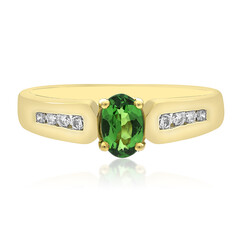 Anillo en oro con Granate tsavorita AAA (CIRARI)