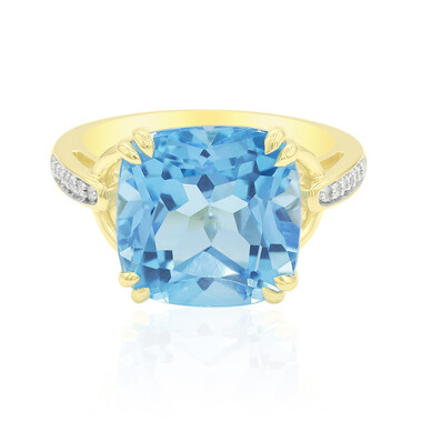 Anello in oro con Topazio Marambaia (Tenner Diniz)