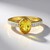 Anello in argento con Apatite Dorata