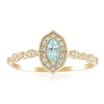 Gouden ring met een Braziliaanse Paraiba toermalijn (AMAYANI)