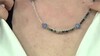 Collar en plata con Cuarzo azul (Riya)