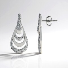 Orecchini in oro con Diamante IF (G) (de Melo Gold)
