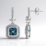 Orecchini in argento con Zircone Ratanakiri (Adela Silber)