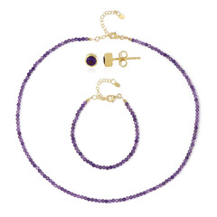 Parure in argento con Ametista Zambiana