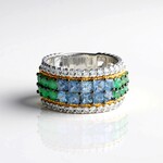 Anello in argento con Acquamarina (Gems en Vogue)