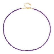 Sambia-Amethyst-Silberhalskette