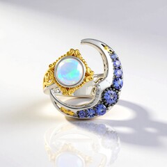 Anello in argento con Opale di Welo