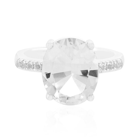 Bague en argent et Quartz blanc