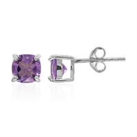 Boucles d'oreilles en argent et Améthyste
