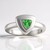 Anello in argento con Tsavorite AAA del Kenia