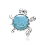 Larimar-Silberanhänger