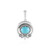 Turquoise Silver Pendant (Desert Chic)