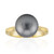 Zilveren ring met een Tahiti parel (TPC)
