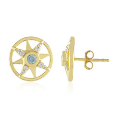 Boucles d'oreilles en argent et Zircon de Ratanakiri