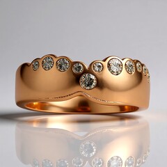 Anello in oro con Diamante Rose de France SI1 di Argyle (Annette)