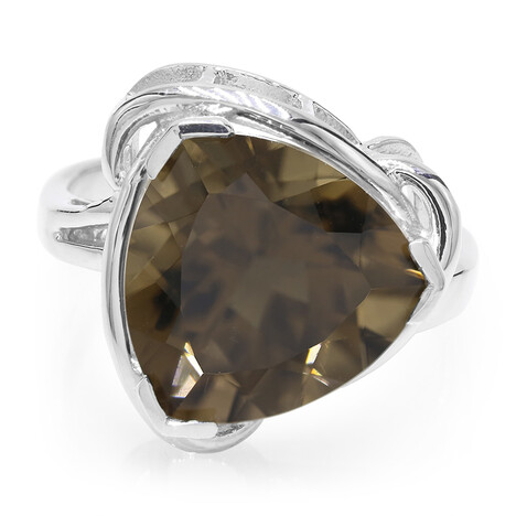 Rauchquarz-Silberring