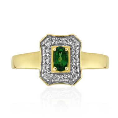 9K AAA Kenya Tsavorite Gold Ring
