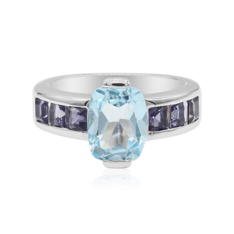 Sky Blue Topaz Silver Ring