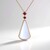 Collana in argento con Pietra di Luna Bianca (KM by Juwelo)