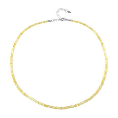 Collar en plata con Berilo amarillo