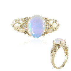 Gouden ring met een AAA Welo-opaal (de Melo)
